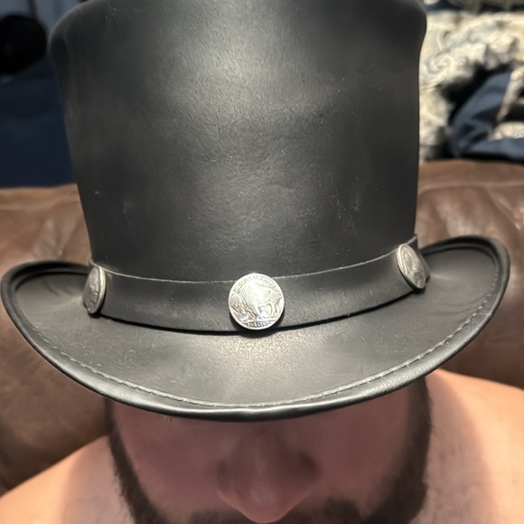Topper Voodoo Leather Hat - Picture 2 of 2